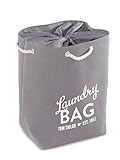 TOM TAILOR Wäschesack Laundry Bag mit Druck und Kordel Grey