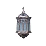 Antike Außenlampe Rustikal in Schiffslampe, Schiffslampe Schiffslampe Antikbronze Aluminiumguss Außenlampe Wandlampe Schiffslampe für Außenhof Garten, 1x E27 60W IP44