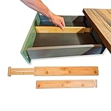 Kreative Lösungen Retail - Schubladentrenner verstellbar -(4er-Pack) - Schubladentrenner - Schubladen Ordnungssystem Küche - Schubladenteiler - Drawer Dividers - (42-55cm)