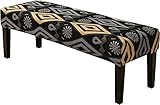 SDNAM Bezug Für Sitzbank Schonbezug Holzbank Bezug Sitzbank Bank Stretch Bezug Sitzbank Gepolstert Polsterbank Husse Hocker Schuhbank Protector für Eingangsbereich Esszimmer (Color : #74)