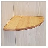 Eckregal HäNgend Einfaches fächerförmiges Massivholz-Eckregal, multifunktionales Wanddekorationsregal, DREI Installationsmethoden (Size : 42x42x1.7cm)