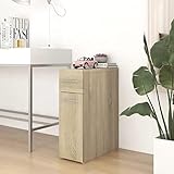 LEDAMP Apothekerschrank Sonoma Eiche 20x45,5x60 cm Engineered Wood, mit Farbe: Sonoma Eiche