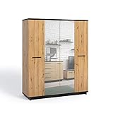 Design Möbel Kleiderschrank Schrank Zweitüriger Kleiderschrank Garderobenschrank Garderobe Wohnzimmerschrank Wohnzimmer Kinderzimmer Schlafzimmer Regale und Schränke mit Schubladen Inez