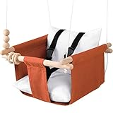 Mass Lumber Canvas Indoor Baby Swing Outdoor Sitz mit Gürtel, Decke Hängeset, Aufbewahrungstasche Baby Hängematte Schaukel Stuhl für Säuglinge Baby Geschenk Stoff Kleinkind Veranda Schaukel Babybaum