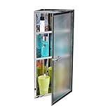 Schrank Stauraum Bad Dreieckschrank Küchenschrank Eckwandschrank Schränke (Color : Silver, Size : 30 * 19 * 60cm)