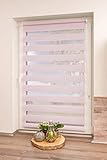 K-home Klemmfix Doppelrollo Madrid ohne Bohren Pink 60 x 150 cm (B x L)