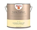 Alpina 2,5 L. Feine Farben, Farbwahl, Edelmatte Wandfarbe für Innen (No.31 Elfenbein-Rebellin - Zurü