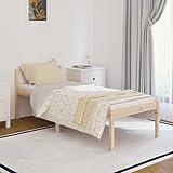 Festnight Holzbett 90x200 cm Bettgestell Massivholzbett Einzelbetten Bett Jugendbett Bettrahmen