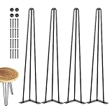 Huaxingda Haarnadelbeine | Tischbeine aus Metall mit hoher Tragfähigkeit,4 Stück Haarnadel-Schreibtischbeine für Bank, Schreibtisch, Esstisch, Stühle, DIY, robuste Möbelbeine