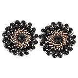 Abaodam 2 Stück Perlenknöpfe Metallbesatz Hemdknöpfe Botones Para Klare Knöpfe Zum Nähen Runde Nähknöpfe Perlen Zum Basteln Nähknöpfe Pulloverknöpfe Kristall-Nähknöpfe