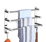 Badetuchhalter Handtuchhalter Handtuchregal Mehrschichtiges Handtuchregal 304 Edelstahl Handtuchhalter Halter Wandmontierter Handtuchhalter Küche Badezimmer Toilette Aufhängen Handtuchstange (Color :