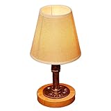 TEmkin Einfache Steampunk kreative Eisen Metall Massivholz Nachttischlampe E27 kreative Industrie Wasserpfeife Tischlampe Studie Tischlampe Nachtlicht