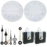 Compasty Silent Clock Uhrwerk Uhrwerk Uhrwerk mit 2 verschiedenen Paar Uhrenreparaturteile Motorersatz