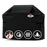 Grillman Grill Abdeckhaube Gasgrill Grillabdeckung Regendicht BBQ Abdeckung Cover Schutzhülle Haube Staubdicht Grill Abdeckplane Grillschutz 147 x 61 x 122cm - Schwarz