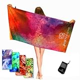 Buntes Gym ® Mikrofaser Handtuch 152x76 cm | versch. Farben und Größen | Kompakt, Leicht und Schnelltrocknend | inkl. Packsack | Reisehandtuch für Sport, Sauna, Camping und Yoga