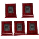 CLISPEED Glasvitrine 5 Stück Cutoff-Box Vorschlagsbox Transparente Displaybox Transparente Vitrine Baseball-Hülle Aufbewahrungsbox Für Meisterschaftssport Partygeschenke