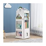 ZAJ Regal 360 ° Kinder-Bücherregal Drehbares Bücherregal Creative Castle 360 ​​° drehbares Bücherregal Bodenstehendes Bücherregal Regal für Kinderzimmer Standregal Bookshelf