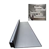 1 Stück schwebende Wandregale mit integriertem LED-Naturlicht, wandmontierte lichtemittierende Regale, beleuchteter Metallständer for den Einsatz in mehreren Bereichen ( Color : Gray , Size : 60cm/23.