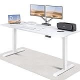 Desktronic Höhenverstellbarer Schreibtisch (200x80cm) - Schreibtisch Höhenverstellbar Elektrisch mit Flüsterleisem Dual-Motor & Touchscreen - Hohe Tragfähigkeit - Stehtisch HomePro