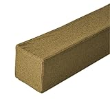 Bettlückenfüller, Schließen Sie die Lücke zwischen Kopfteil und Matratze für Bettbrücke, Doppelbett bis King-Size-Bett, rechteckiges Nackenrolle, waschbar, 120 x 20 x 15 cm, Kaffee