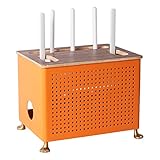 Router-Aufbewahrungsbox, Metall-WLAN-Router-Aufbewahrungsbox, Set-Top-Box-Drahtsteckdosen-Rack Dekoratives Aufbewahrungsregal for Set-Top-Box-Router-Spielekonsolen Unterstützung ( Size : 40x10x19.8cm