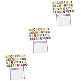 Ciieeo 3 Sätze Pastenzahlen Kinderbadewanne Babys Spielzeug Lernspielzeug Für Kleinkinder Badespielzeug Netztasche Alphabet Buchstaben Babywanne Buchstaben Zahlen Zahlenspielzeug