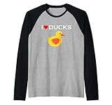 I Love Ducks Gummiente Raglan