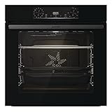 Gorenje 738415 OptiBake BOS 6737 E13BG Einbau-Backofen / 77L / Heißluft/ExtraSteam/GentleClose & Open/Bratenthermometer/AirFry/Pizzamode 300°C/PerfectGrill/ChildLook/Teleskopauszüge/schwarz