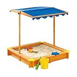 MMLLPP Sandkasten für Kinder aus Holz, für Kinder, Playstation, Außenbereich, Hinterhof, UV-Schutz, Baldachin, Stoff, Sandkastenabdeckung, einfach aufzubauen, Spielset für den Innen- und Außenbereich