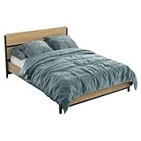 DEMEYERE Hamilton Eiche und Mattschwarz, 140 x 190 / 200 cm, industrieller Stil