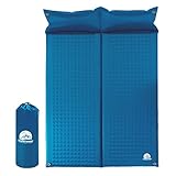 Underwood Aggregator Camping Selbstaufblasende Isomatte 2 Personen - Outdoor Doppel Selbstaufblasbare Luftmatratze mit Kleines Packmass, Leicht Selbstaufblasende Doppel Isomatte für Winter, Trekking