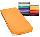 Moon-Classic Spannbettlaken Boxspringbett Wasserbett Spannbetttuch Matratzen 160g/²m 200x220-220x240 orange
