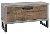 nicht zutreffend Garderobenbank Sitzbank Schuhbank | Aged Oak | Betonoptik | 1 Klappe