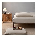 100% Baumwolle Spannbettlaken Superweiches Atmungsaktiv Dehnbar Spannbetttuch Boxspringbett Topper Mikrofaser Bettlaken Knitterfrei Matratzenhöhe Bis 30 cm (Color : Khaki, Size : Full)