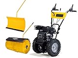 TEXAS Profi Kehrmaschine Benzin 80cm Combi 800B Briggs & Stratton Set 3in1 Schneekehrmaschine Schneeschieber Laubkehrer | 4 Takt | 208cm³ | 6,1PS | inkl. Kehrbürste und Schneeschild