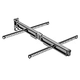 UVCMDUI Kleiderhaken Wand Klappbar, 2-Faltbar Wäscheständer Wandmontage mit 4 Flügelhaken, Kleiderständer Klappbar Aluminium Hohe Kapazität für Waschküche Balkon Schlafzimmer Badezimmer