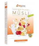 myline Himbeer-Joghurt Müsli – 500g Knuspermüsli mit knusprigen Joghurt-Flakes und fruchtigen Himbeeren, fettarm