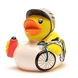 Badeente Radrennfahrer I Quietscheente I Duckshop I L: 8 cm