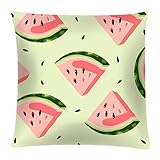 Kissenbezüge, 45,7 x 45,7 cm, dekorative Dekokissenbezüge, Bauernhaus-Kissenbezug aus Polyester-Baumwolle für Zuhause, Hochzeit, Outdoor-/Innendekoration Bettwäsche Wintermotiv Kissen Altrosa Rund