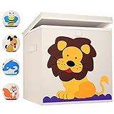 BEARTOP Premium Aufbewahrungsboxen passgenau für Regale wie Kallax ® | stabiler Deckel & verstärkte Wände zum Stapeln | verschiedene Designs | Zufriedenheitsgarantie (3 Jahre)*