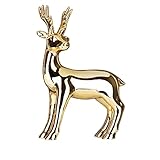 Weihnachtsbaumkugeln Weihnachtsdeko Weihnachtskugeln Leichter Luxus-Keramikhirsch, vergoldet, dekorative Ornamente für Zuhause Büroorganisation Ablage Tragbar Ordnungsboxen Büro