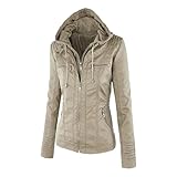 Winterjacke Damen Freizeitmäntel Jacken Damen, Khaki, 7XL
