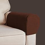 Armlehnen-Stuhlhussen, Spandex-Polyester, Stretch-Sessel, Couch-Armlehnen-Abdeckung, rutschfest, für Sofa, Stuhl, Armlehnen, Schonbezüge für Möbelschutz, 2 Stück