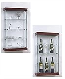 VM ART DESIGN GLASS Glashängevitrine VMBR6T (Cherry Wood)