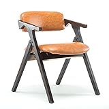 Hocker Stuhl Klappstühle Massivholz Klappstuhl Kunstleder Freizeitstuhl Rückenlehne Garten Outdoor Stuhl (einfache Lagerung) Campingstühle (Farbe: G)