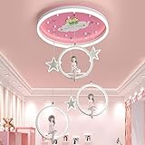 MAKIVI Kreative Cartoon 72W LED Kinderzimmer Kronleuchter Schlafzimmer Lampe mit Fernbedienung und Dimmung, Deckenleuchte für Mädchenzimmer Kinderzimmer Marriage
