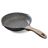 JEETEE Bratpfanne 20 cm, Pfanne Induktion mit Antihaftbeschichtung, Granitpfanne Kochgeschirr Omelettpfanne mit hitzebeständigem Griff, geeignet für alle Herdaten, PFOA-frei