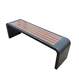 XIAOZHUANGXIONG Holzbank Massiv ohne Lehne, Garten-Parkbank for Terrassenveranda, Wetterfest und Rostfrei, Moderne Gartenmöbel (Size : 100cm)