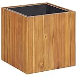 Garten-Hochbeet-Topf 43,5x43,5x44cm Akazienholz massiv Artikelfarbe braun