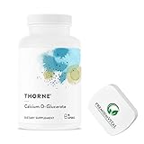 PremiumVital, Thorne Research, Calcium-D-Glucarate, 500mg, 90 vegane Kapseln, mit praktischer Pillendose, Laborgeprüft, Sojafrei, Vegetarisch, Glutenfrei, Ohne Gentechnik